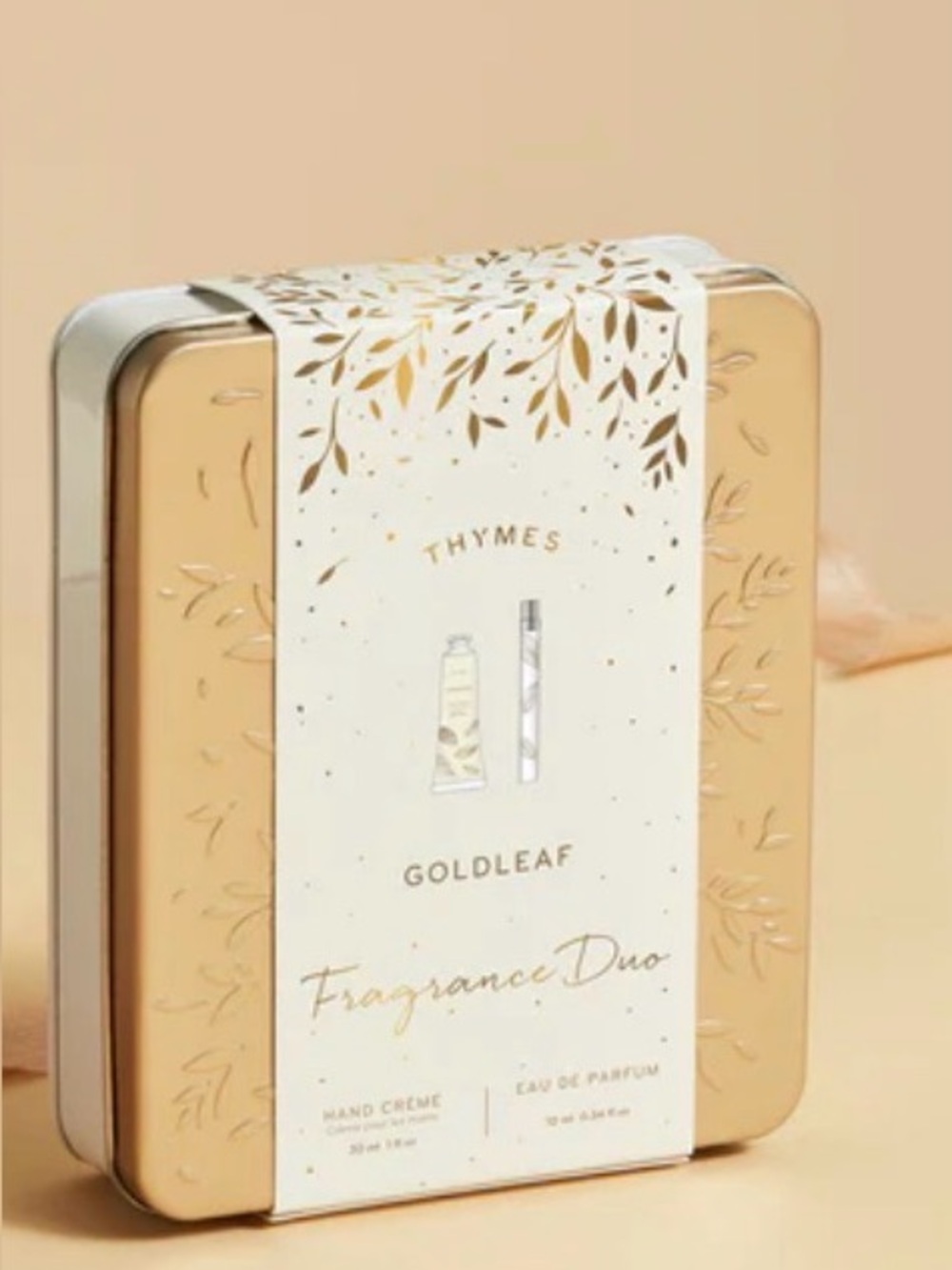 Thymes Goldleaf Fragrance Duo hand crème